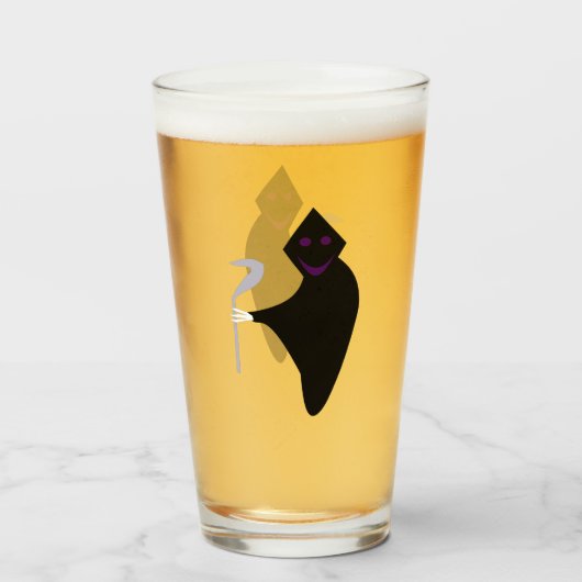 Grim Reaper Halloween Glas (Voorkant gevuld)