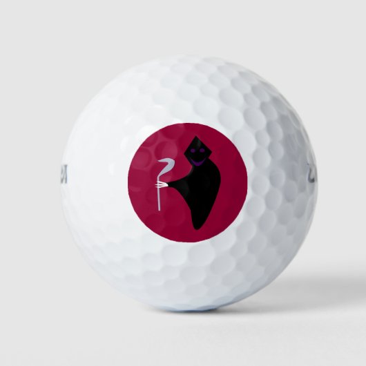 Grim Reaper Halloween Golf Ball Golfballen (Voorkant)