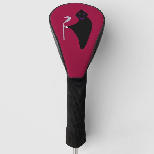 Grim Reaper Halloween Golf Driver Hoesje Golfheadcover (Voorkant)