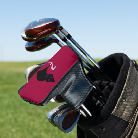 Grim Reaper Halloween Golf Putter Hoesje Golfheadcover (Insitu)