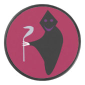 Grim Reaper Halloween Hockey Puck (Voorkant)