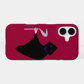 Grim Reaper Halloween iPhone 16 Hoesje (Achterkant horizontaal)