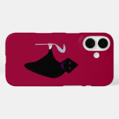 Grim Reaper Halloween iPhone Case (Achterkant (horizontaal))