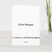 Grim Reaper Halloween Kaart (Achterkant)