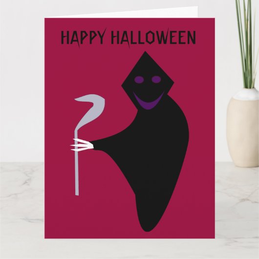 Grim Reaper Halloween  Kaart (Voorkant)
