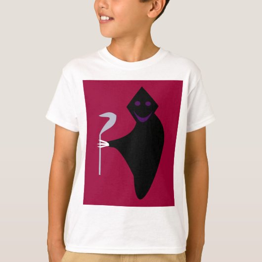 Grim Reaper Halloween Kinder T Shirt (Voorkant)