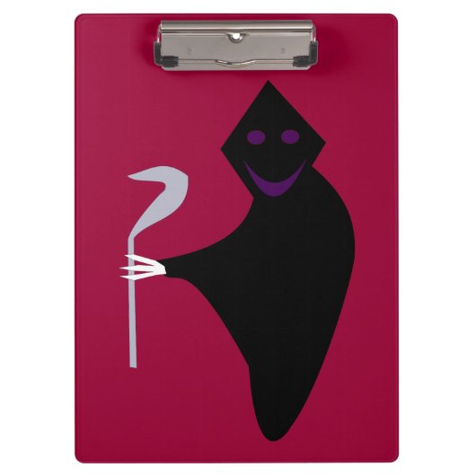 Grim Reaper Halloween-klembord Klembord (Voorkant)