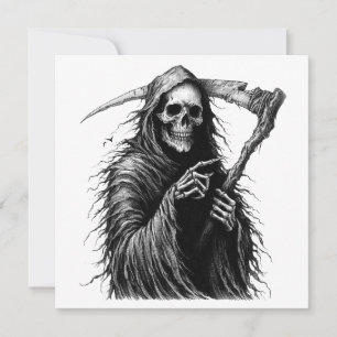 Grim Reaper Halloween Kostuum Feest Uitnodiging