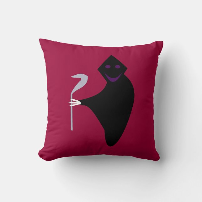 Grim Reaper Halloween Kussen (Voorkant)
