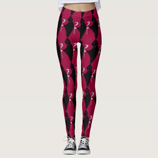 Grim Reaper Halloween Leggings (Voorkant)