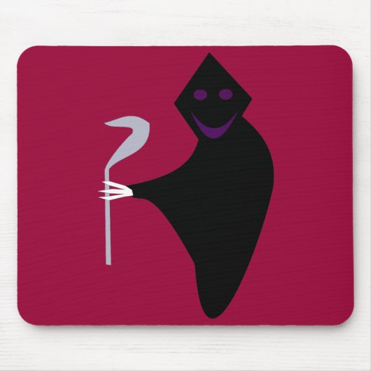 Grim Reaper Halloween Mousepad Muismat (Voorkant)