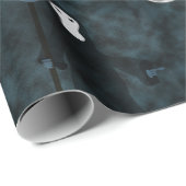 Grim Reaper Halloween Night Moon Cadeaupapier (Rol Hoek)