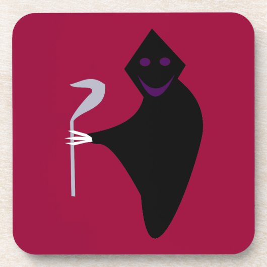 Grim Reaper Halloween Onderzetter (Voorkant)