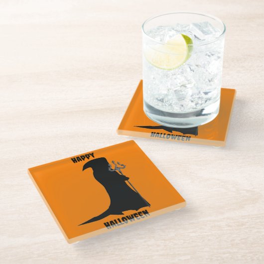 Grim Reaper Halloween Onderzetter (Schuin)