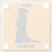 Grim Reaper Halloween Onderzetter (Achterkant)