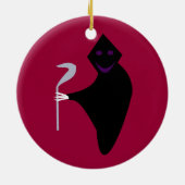 Grim Reaper Halloween Ornament (Achterkant)