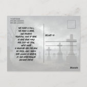 Grim Reaper Halloween Party Invitation Postcard Briefkaart (Achterkant)