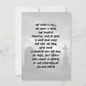 Grim Reaper Halloween Party Kaart (Achterkant)