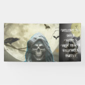 Grim Reaper Halloween Party Spandoek (Horizontaal)