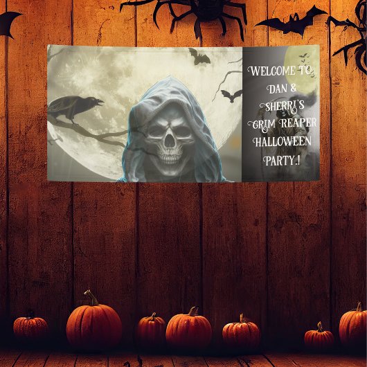 Grim Reaper Halloween Party Spandoek