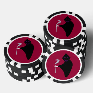 Grim Reaper Halloween Poker Chips