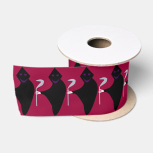 Grim Reaper Halloween Ribbon Satijnen Lint