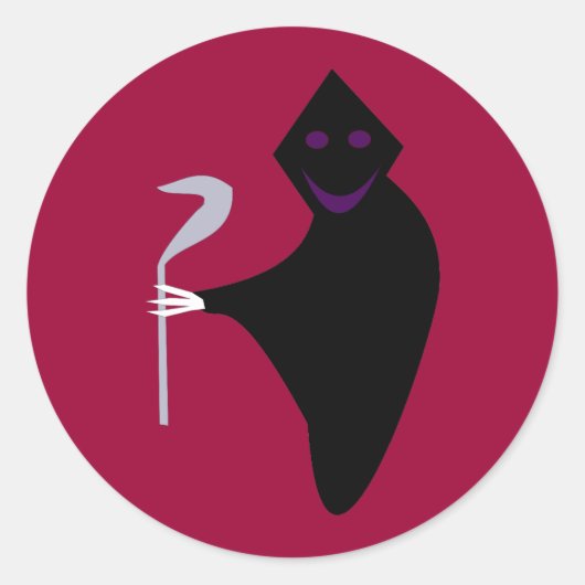 Grim Reaper Halloween Stickers (Voorkant)
