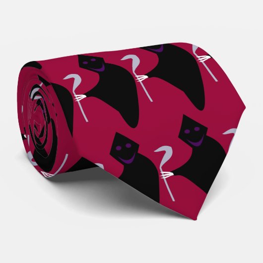 Grim Reaper Halloween Stropdas (Opgerold)