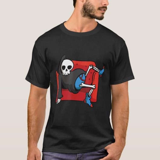 Grim Reaper Halloween T-shirt (Voorkant)
