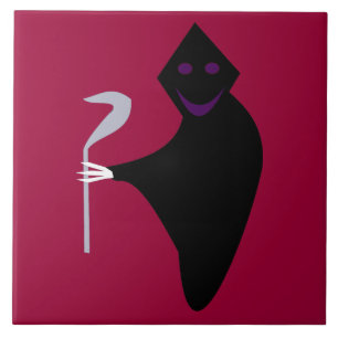 Grim Reaper Halloween-tegel Tegeltje