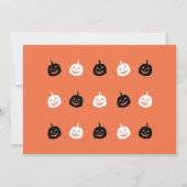 Grim Reaper Halloween Uitnodiging (Achterkant)