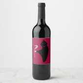 Grim Reaper Halloween Wine Bottle Labels Wijn Etiket (Voorkant)