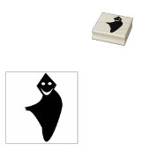 Grim Reaper Halloween Wood Art Stamp Rubberstempel (Gestempeld)