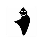 Grim Reaper Halloween Wood Art Stamp Rubberstempel (Afrduk)