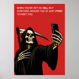 Grim Reaper heet als hel sterven om te ontmoeten Poster