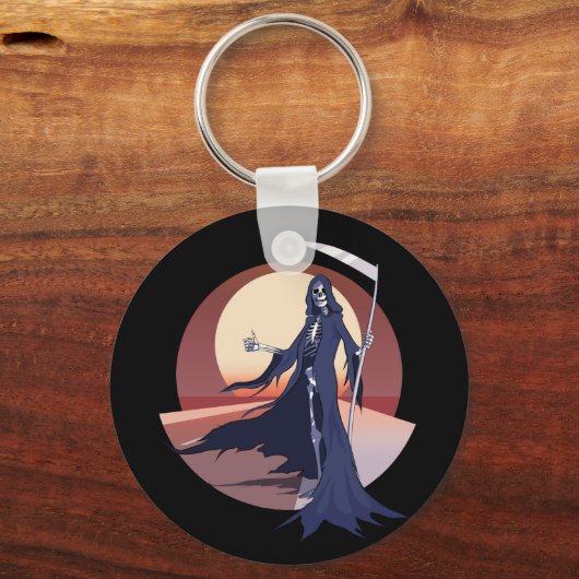 Grim Reaper Hitchhiking Sleutelhanger (Voorkant)
