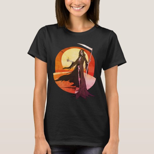 Grim Reaper Hitchhiking T-shirt (Voorkant)