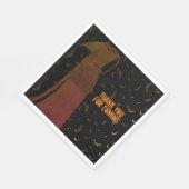 Grim Reaper Hooded Creepy Flying Bats Halloween Servet (Hoek)