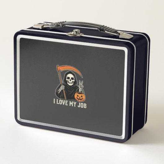 Grim Reaper Ik Hou Van Mijn Baan Halloween-ontwerp (Voorkant)
