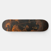 Grim Reaper in brand Persoonlijk Skateboard (Horizontaal)