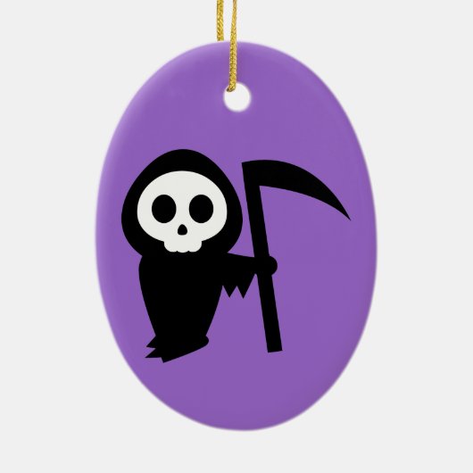 Grim Reaper Keramisch Ornament (Achterkant)