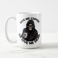 Grim Reaper koffie mok, Horror Spooky cadeau