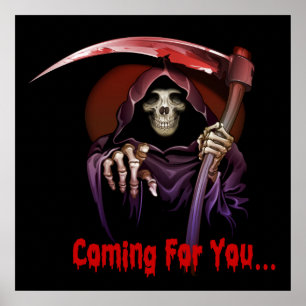 Grim Reaper komt voor je Halloween Poster