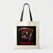 Grim Reaper komt voor je Halloween Tote Bag (Voorkant)