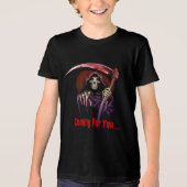 Grim Reaper komt voor je Halloween Tri-Blend Shirt (Voorkant)