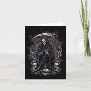 Grim Reaper Kunstwerken Horror Halloween  Kaart