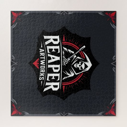 Grim Reaper kunstwerken puzzel Legpuzzel (Horizontaal)