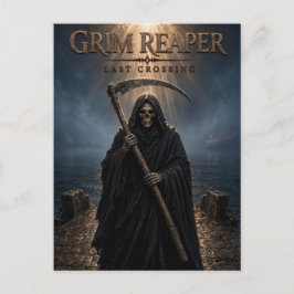 Grim Reaper Laatste Overtocht Dark Cinema Briefkaart