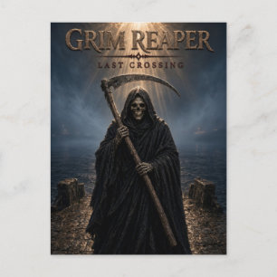 Grim Reaper Laatste Overtocht Dark Cinema Briefkaart