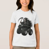 Grim Reaper Monster Truck Tri-Blend Shirt (Voorkant)